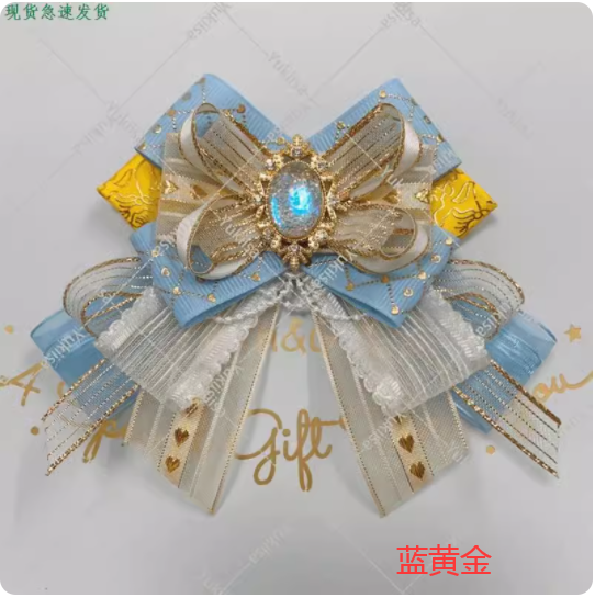 2024 Hand-Made Concert Light Stick Decorative Bow Concert Light Fan Baji Support Diy Accessories Lolita Headdress Edge Clip