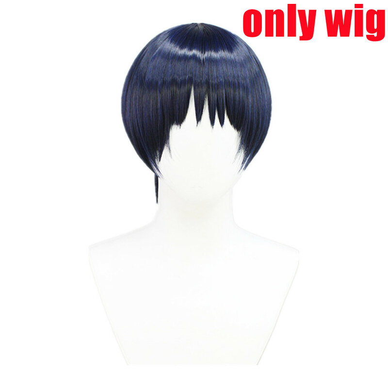 Scaramouche Cosplay Wanderer Game Costume Wig Hat Stricker Set For Woman Men Halloween Carnival Party Clothes