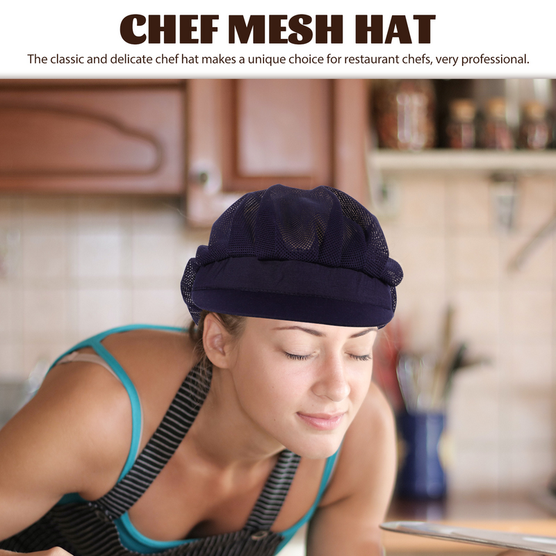 Hat Restaurant Cook Caps Waiter For Women Service Chef Mesh Cotton Uniform Fashion