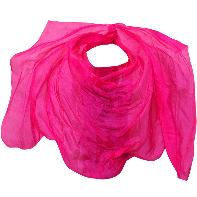 100% Real Chinese Silk Veil Shawl Women Scarf Costume Accessory Customized Handmade Dyed Silk Veil Belly Dance Veil Accessory