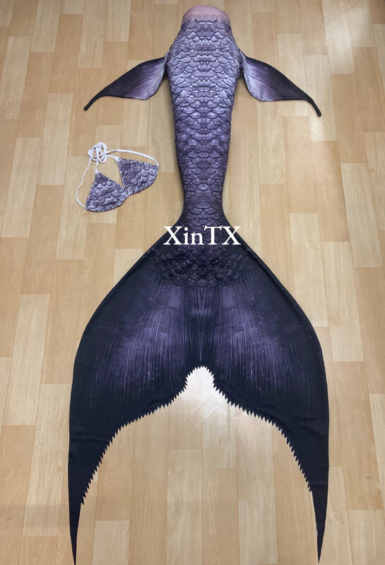 2023 Diving Adult Mermaid Tail Women Men HOT Black Pearl Big Kids Beach Costumes Swimsuits Bikini Cosplay Polyester Fiber Sport