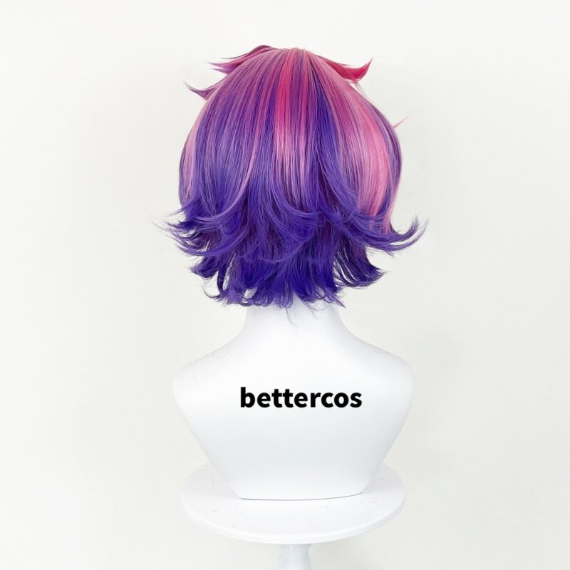 Kayn Cosplay Wig Game LOL Heartsteel Shieda Kayn Short Heat Resistant Synthetic Hair Party Wigs + Wig Cap
