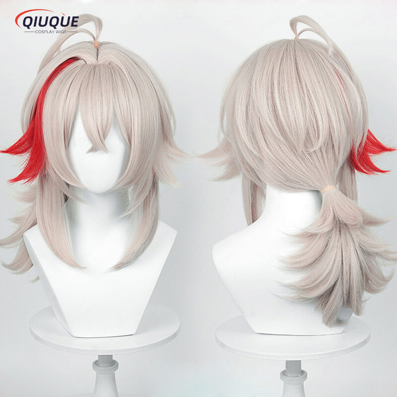 High Quality  Impact Cosplay Kazuha Wig Kazuhan Cosplay Wig Heat Resistant Synthetic Hair Party Game Anime Wigs + Hairnet