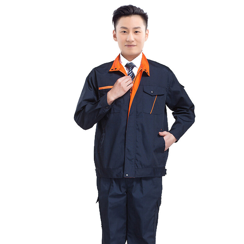 Spring Autumn Durable Work Clothing Factory Workshop Working Coveralls Auto Repairman Worker Uniforms Mechanical Work Suit M-4xl