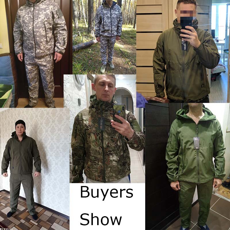 Military Uniform Fleece Russian Camo Tactical assult combat uniform Men Outdoor Working Clothing Army Uniform Hunting Clothes