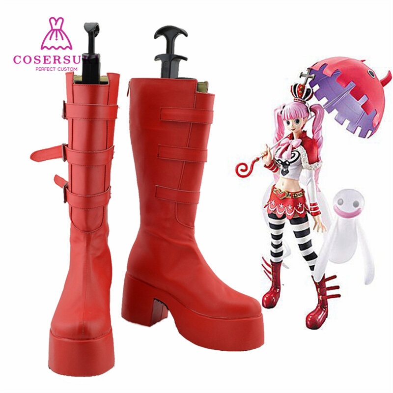 ONE PIECE Perona Sabo Cosplay Shoes Boots Professional Handmade Shoes
