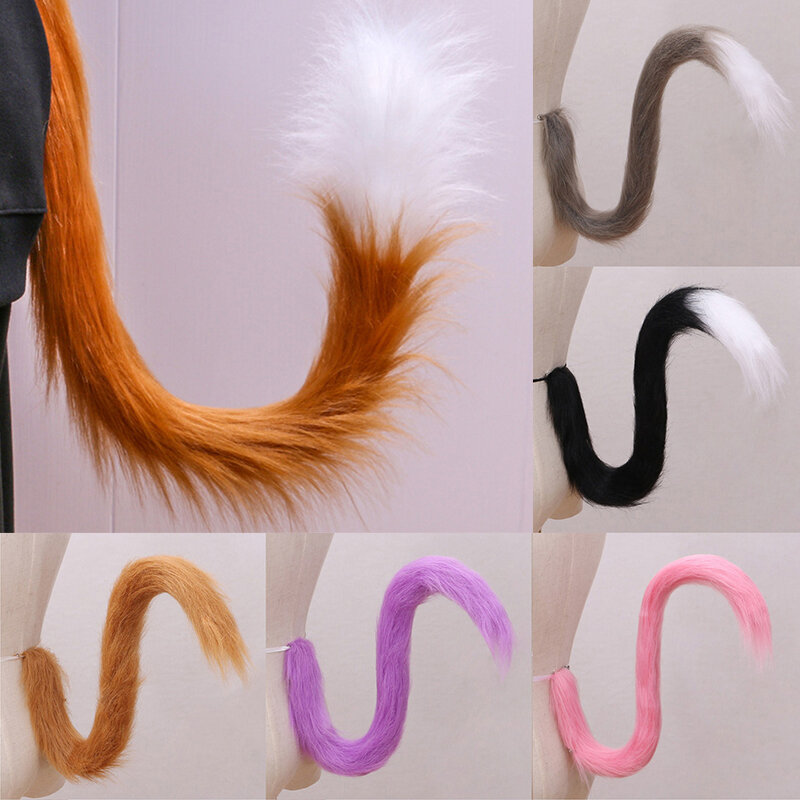 Cosplay Cat Tail Kitten Tail Show Anime Cat Ears Maid Cute anime accessories Halloween Party Costume Props хвост кошки косплей
