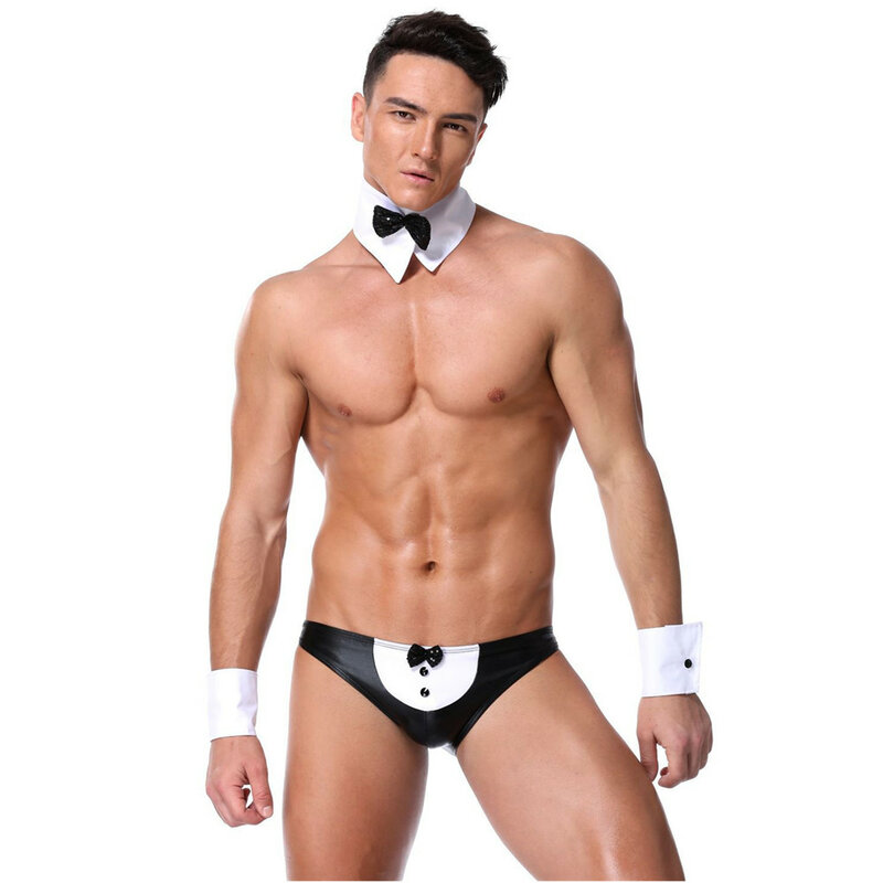 Sexy Male Underwear Men Erotic Uniforms Police Waiter Doctor Roleplay Porn Costumes Nightclub Outfit Husband Date Lingerie Set