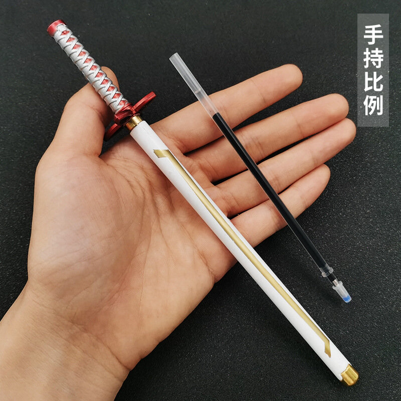 Anime Demon Pens Kamado Tanjirou Cosplay Weapon Props Katana Roller Pen Fashion Toy
