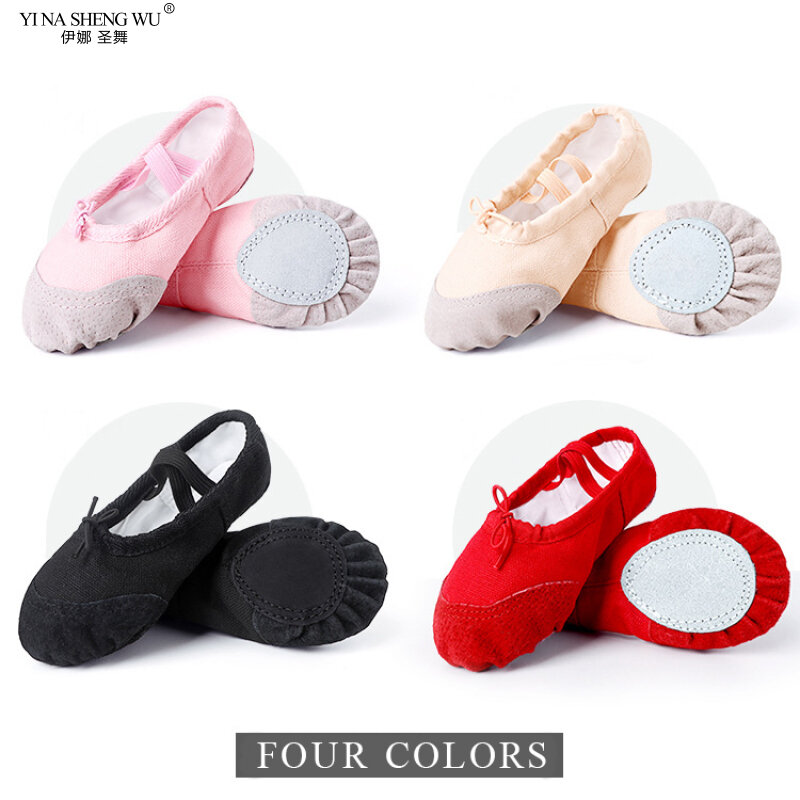 Soft-soled Ballet Practice Dance Shoes Yoga Shoes Canvas Cat Claw Non-slip Shoes Children/adult Professional Unisex Dance Shoes