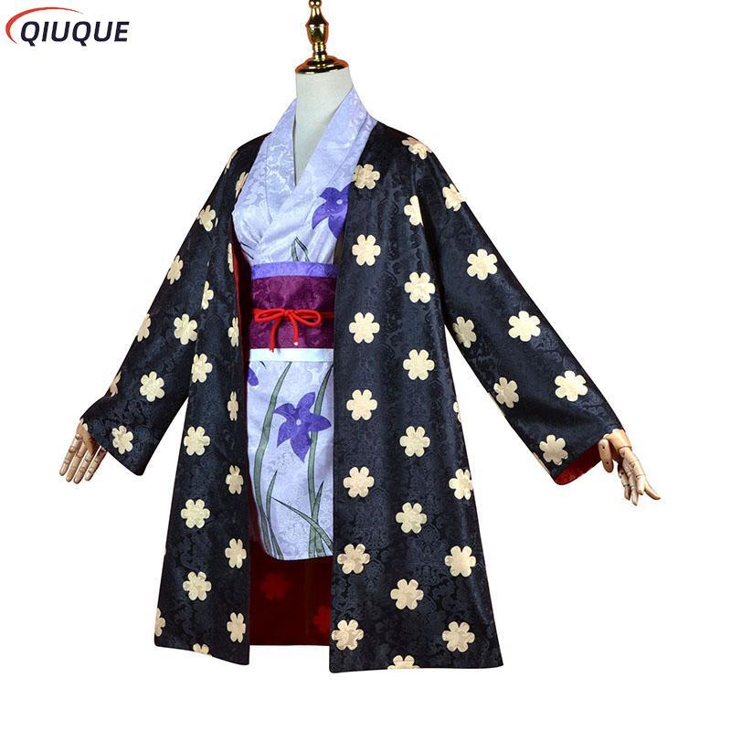 Anime Miss Allsunday Nico Robin Cosplay Costume Women Kimono Outfits Halloween Carnival Suit