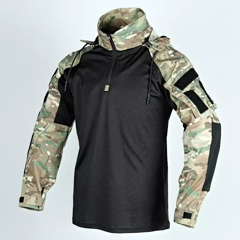 2024 Collection Multicolour Military Combat T-Shirt US Army CP Camouflage Men Tactical Shirt Airsoft Paintball Camping