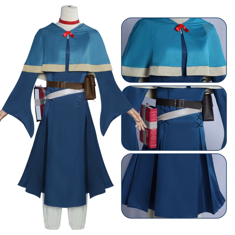 Marcille dono Cosplay Anime Delicious in Dungeon Costume parrucca Set