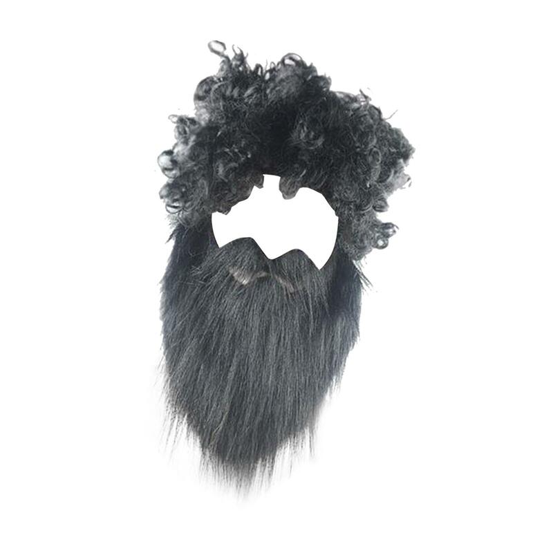 Conjunto de pelo y barba, accesorios de disfraz, bigote para carnaval, Pascua, Halloween