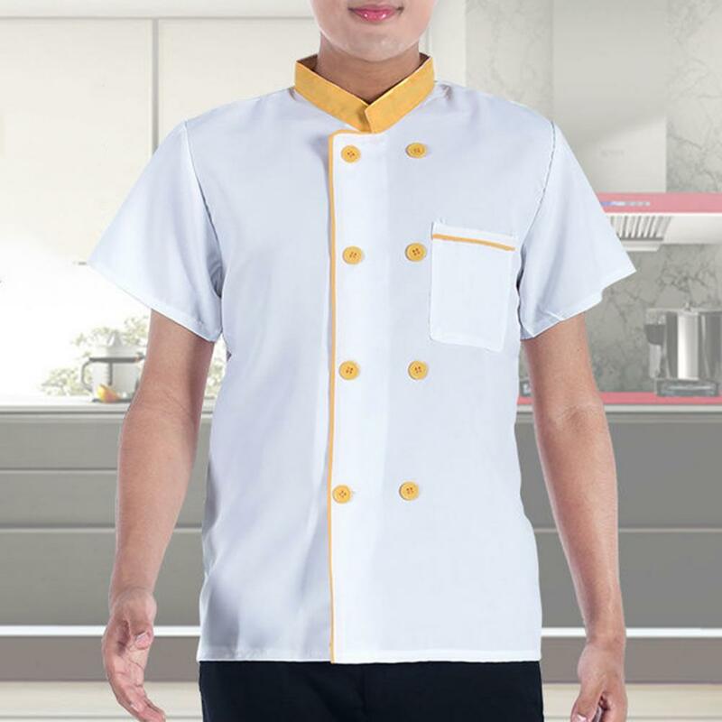 Stain-resistant Chef Jacket Breathable Stain-resistant Chef Uniform for Kitchen Bakery Restaurant for Cooks for Canteen