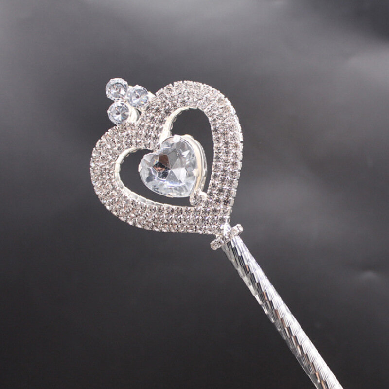 Fashion Party Heart-shaped Rhinestone Dcepter Beauty Pageant Prop