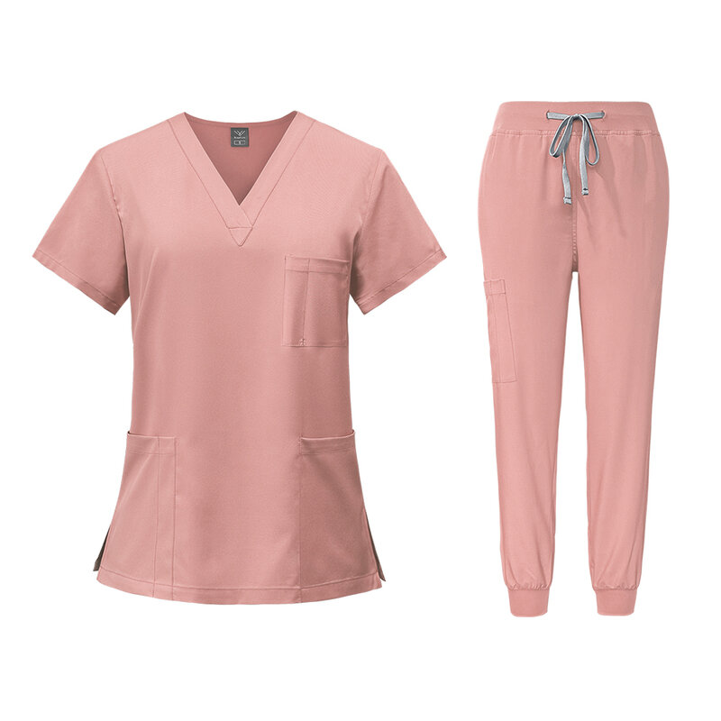 Scrubs Medical Uniforms Woman Surgery Scrubs Sets Nurses Accessories For Hospital Dental Clinic Beauty Spa Workwear Clothes Suit