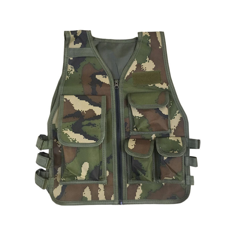 SMTP ZL1 Children Tactical Vest CS Game Chest Camouflage Military Training Combat Airsoft Vest for Children
