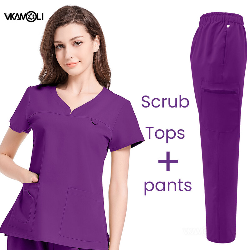 Women's Hospital operating room Work Uniform Elastic and Comfortable Surgical Clothing scrubs suit medical Beauty lab uniforms