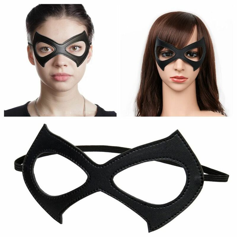 DIY Half Face Mask with Elastic Band Black Eye Mask Sexy Cosplay Masks Hollow Erotic Face Cover For Women Halloween Party Props