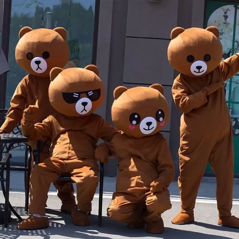 Brown Bear Mascot Costume Cartoon Characters Animal Carnival Activities Cosplay Identity V Cosplay