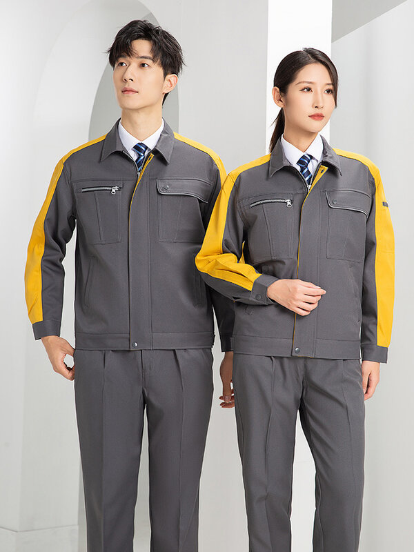 Elektrische Fabrik Werkstatt Uniformen anti statische Arbeits anzug Modedesign tragen widerstands fähige Arbeiter Overalls Jacke und Hose