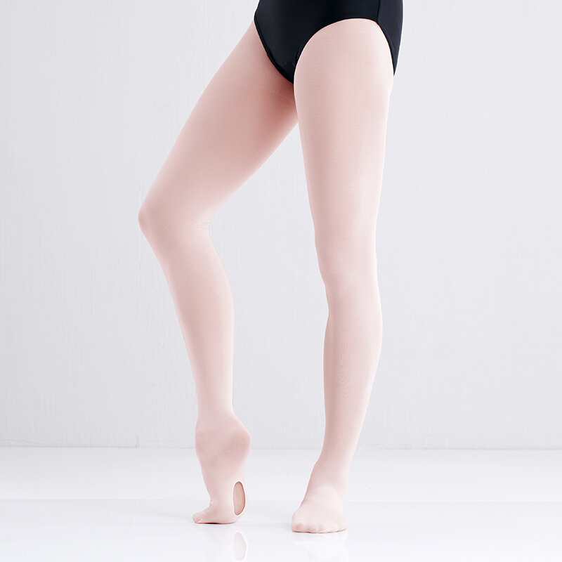 Girls Adult Convertible Ballet Tights Microfiber Dance Stockings Seamless Women Ballet Pantyhose 60D