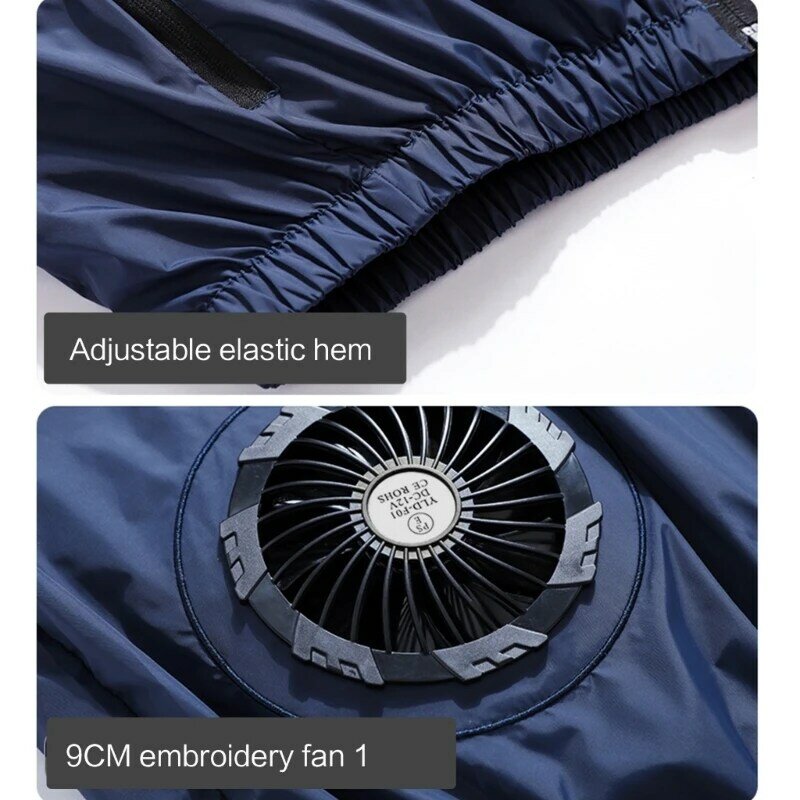 Nuovo stile gilet di raffreddamento con aria condizionata per uomo gilet fresco all'aperto abiti da lavoro ad alta temperatura