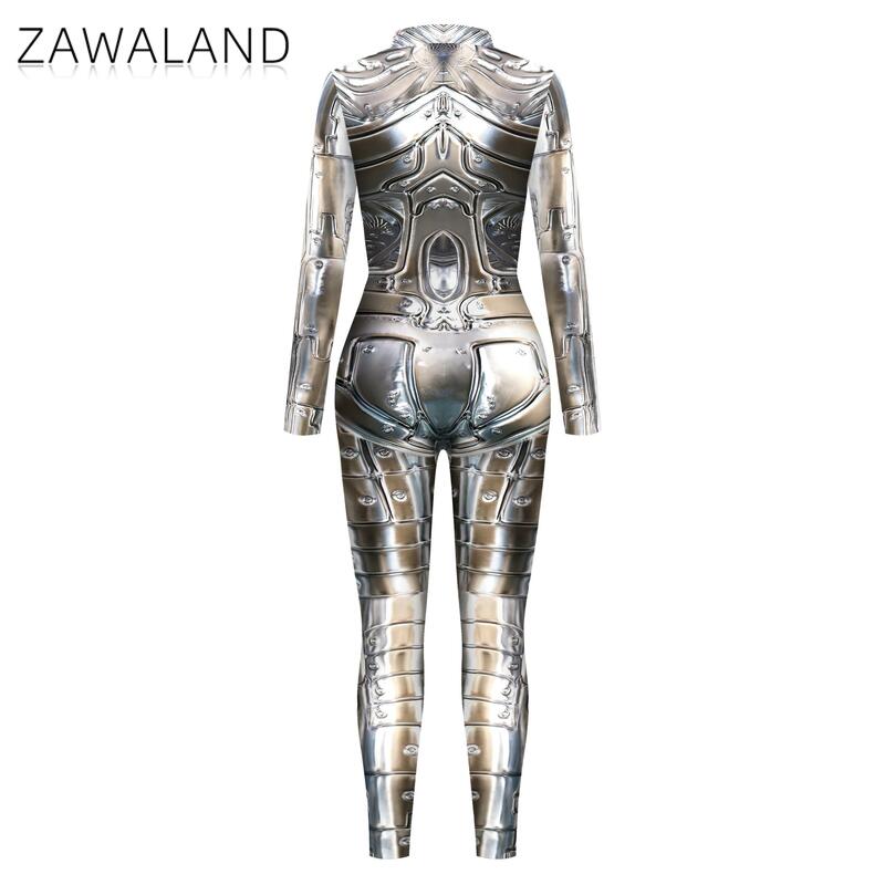 Cosplay Robot Bodysuit Steampunk Armor 3D Printed Jumpsuit Zentai Casual Skinny Clothing Party Costume Halloween Carnival Romper
