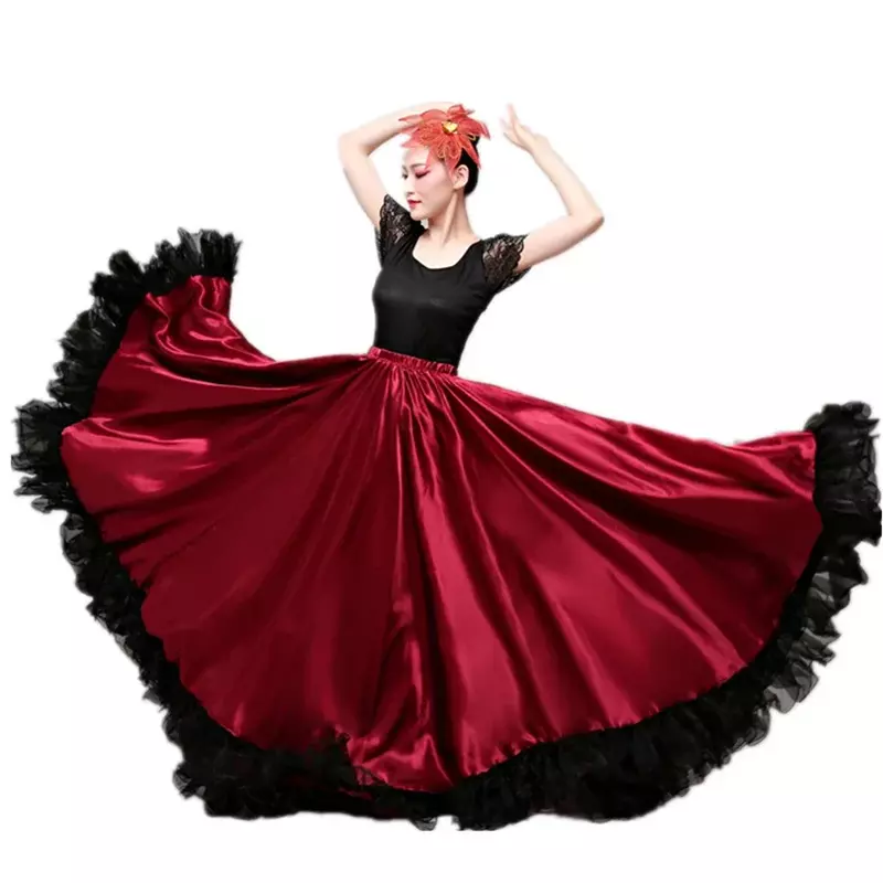 Flamenco Skirts Spanish Dress for Women Dance Costumes Gypsy Swing Skirt Chorus Stage Performance Spain Bullfighting Bigdance