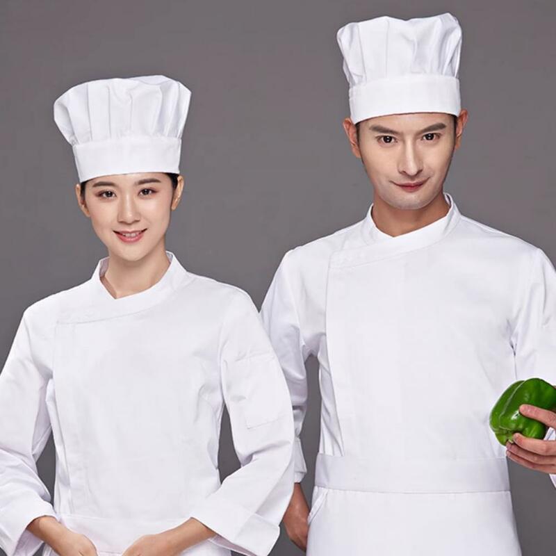 Sweat-wicking Chef Hat Men Chef Hat Professional White Chef Hat for Kitchen Catering Work Unisex Baking Cooking Costume for Men