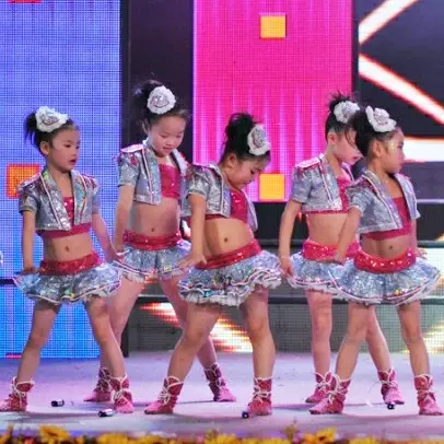 Salsa Skirt Children Ballroom Dresses Dance Performance Costumes Kids Sequin Jazz Dance Hip Hop Dance Costumes High Quality