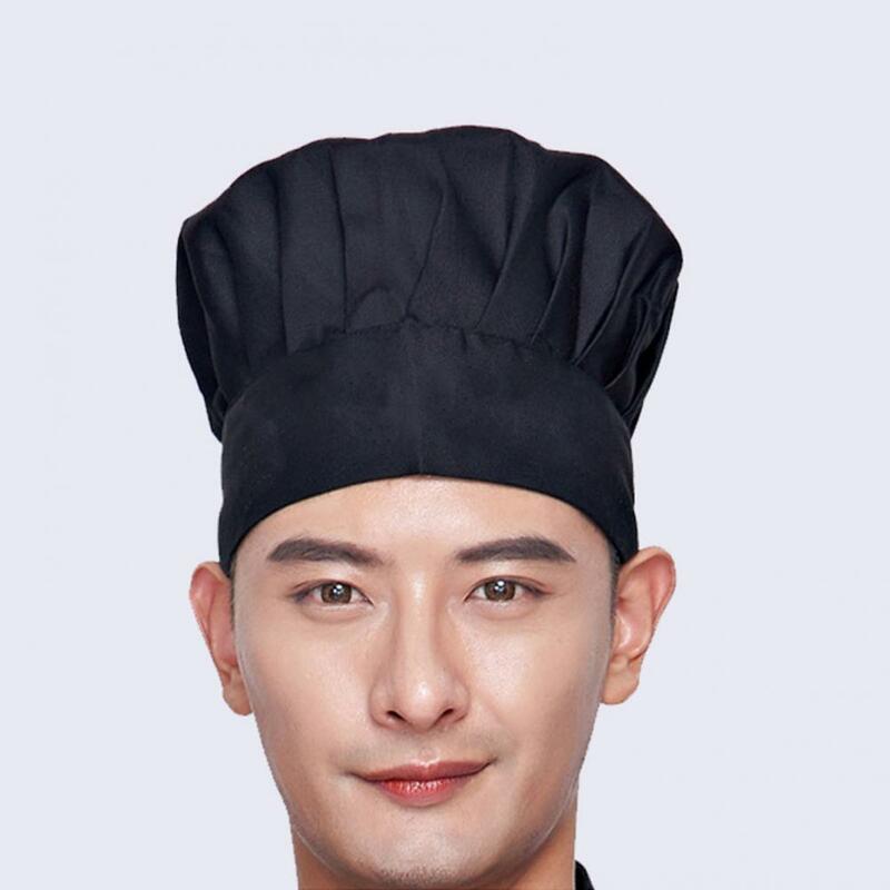 Kitchen Catering Work White Chef Hat Men Women Solid Color Black Chef Hat Anti Hair Loss Baking Cooking Costume Hat