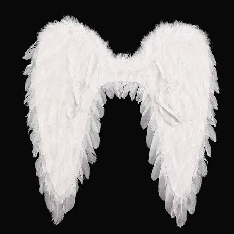 Black Feather Angel Wings Halloween Party Decoration Dress Up Cos Stage Performance Costume Props Fairy Wing Cosplay Accessories