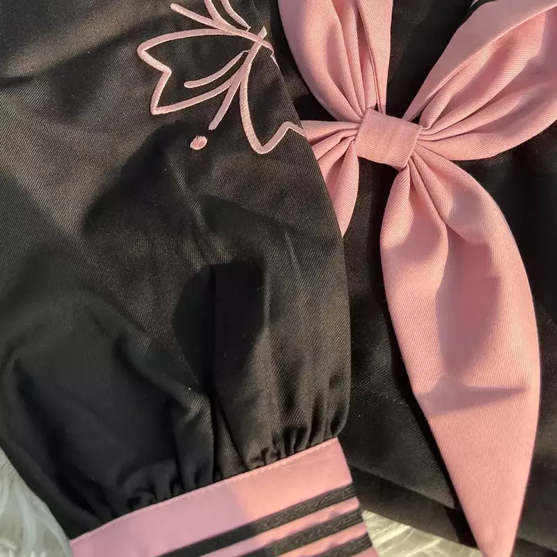 Girls Cosplay School Uniforms in Pink and Black JK Style Long and Short-sleeved Sailor Suit Japanese College Style Sweet Anime