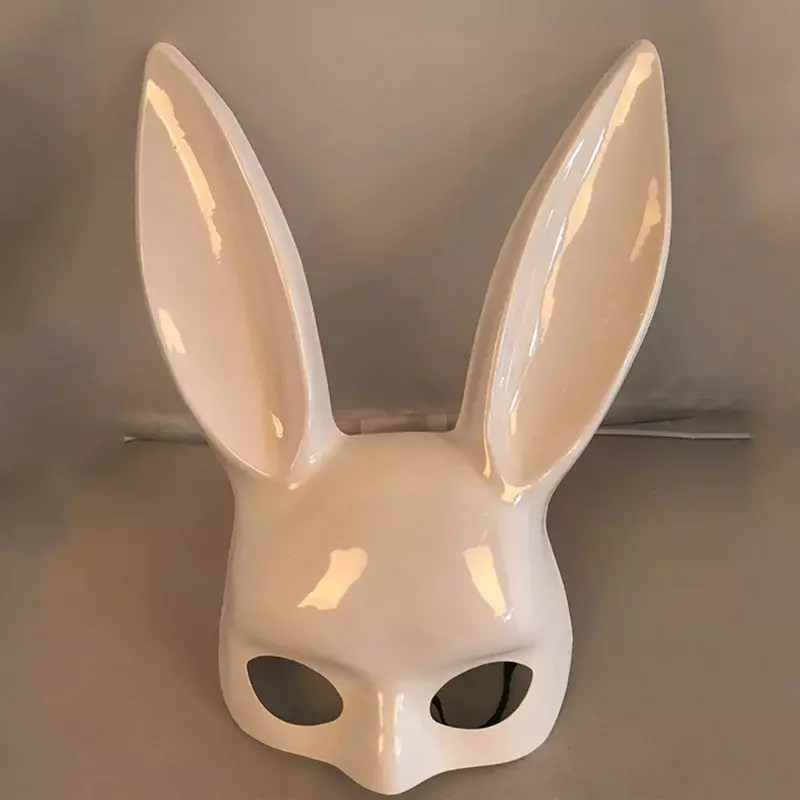 Halloween Decoration Men Women Bunny Mask Party Costume Cosplay Masquerade Bar Nightclub Costume Fetish Gay Rabbit Ear Mask