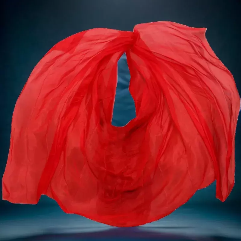 100% Silk Performance Dance Solid Color Light Texture Veil Shawls Women Scarf Costumes Accessories Belly Dance Veils 270cmx114cm
