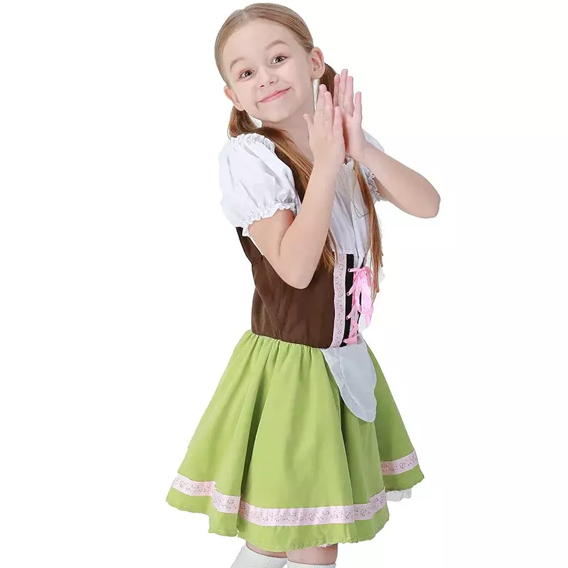 German Oktoberfest Traditional National Costume Children's Maid Dress