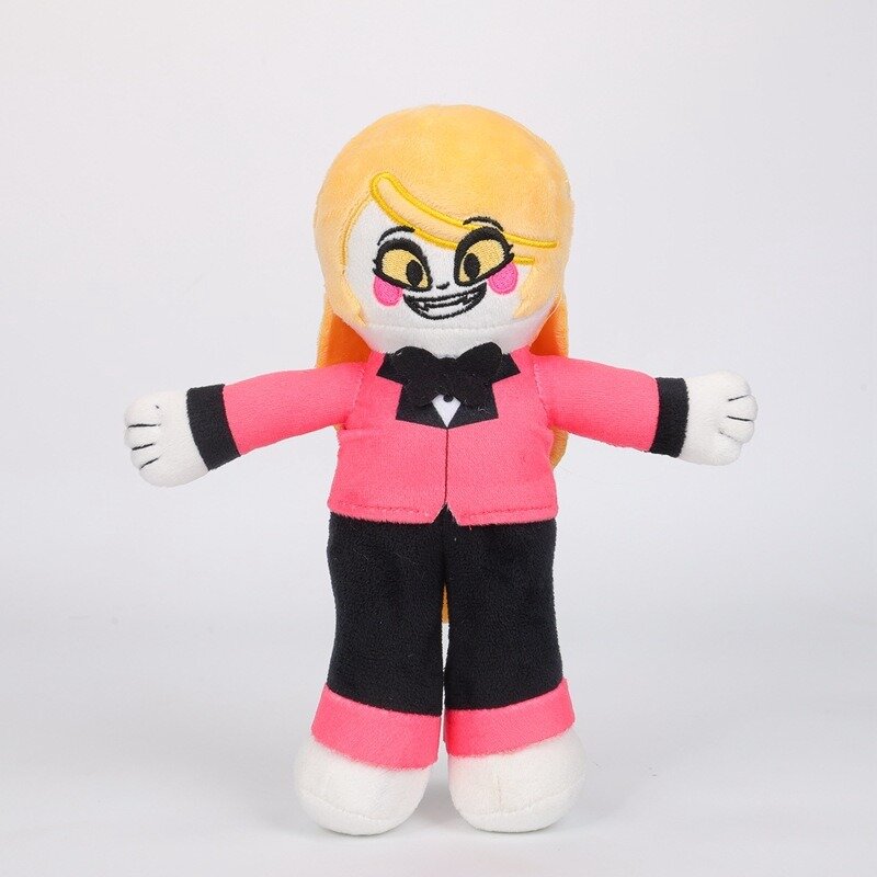 Hazbine Hotel Plush Toy Fat Nuggets Anime Plush Doll Soft Stuffed Alastor Doll Cute Plushie Kids Birthday Gift Mascot