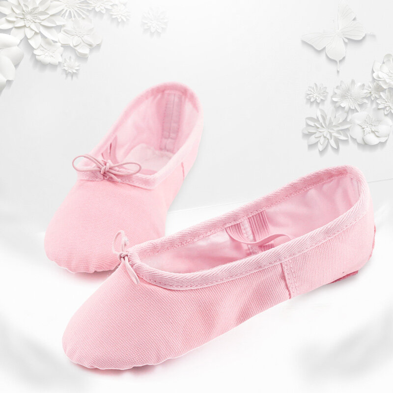 Ballet Shoes Canvas for Girls Kids Dance Slippers Split Sole Gymnastics Yoga Dancing Shoes for Kids Ballerina
