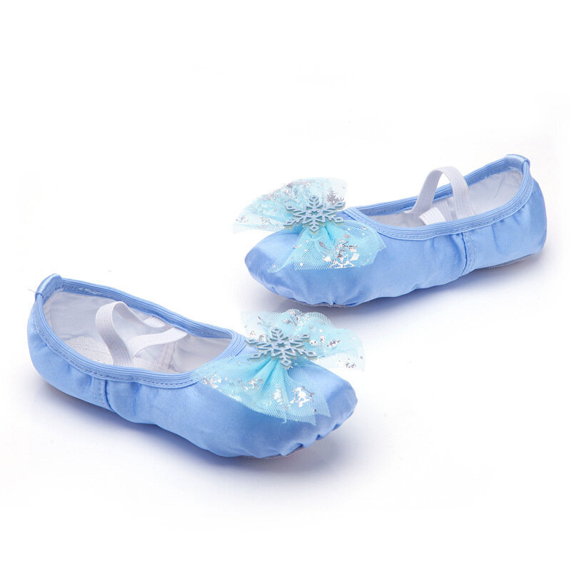 Lovely Princess Dance Soft Soled Ballet Shoe Children Girls Cat Claw Chinese Ballerina Exercises Shoes