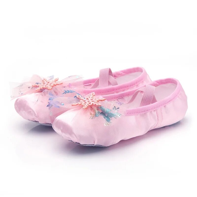 Lovely Princess Dance Soft Soled Ballet Shoe Children Girls Cat Claw Chinese Ballerina Exercises Shoes