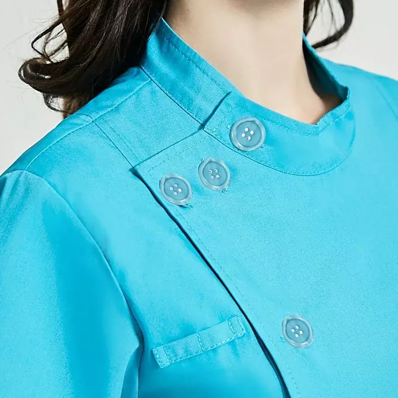 Short-sleeved Scrubs Uniform Suit Pet Grooming Work Sets Operating Room Scrubs Tops+pants Spa Uniforms Beauty Salon Clothes Suit