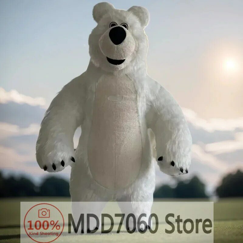 Brown Bear Inflatable Clothing Inflatable Halloween Christmas Party Role-Playing Clothing White Bear Inflatable Mascot Clothing