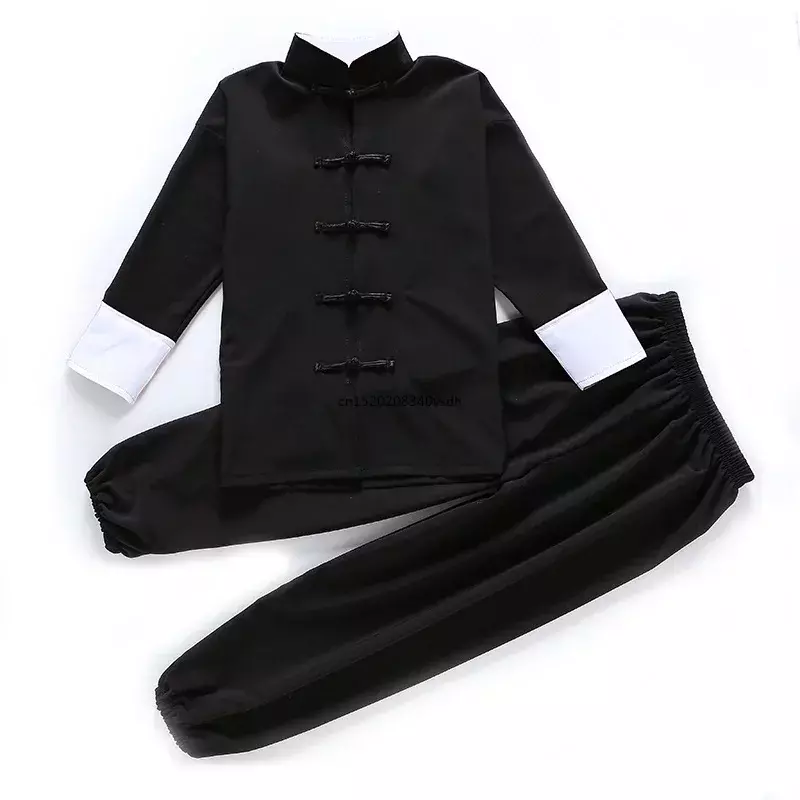 Children Kung Fu Uniform Traditional Chinese Clothing For Boys Girls Wushu Costume Top Pants Suit Set Tai Chi Folk stage Outfit
