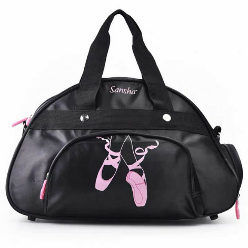 Ballet Bag Pink Girl Sports Dance Messenger Bag Fashion New Large-capacity Ballet Shoe Storage Bag Handbag Printed Ballet Bag