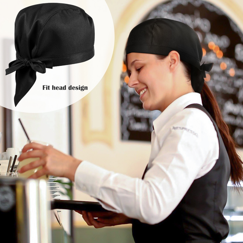 Pirate Men's Hat Hat, Attendant Ladies for Serve Hat Waiter Turban Thicken Durable Fashion 1 Pc