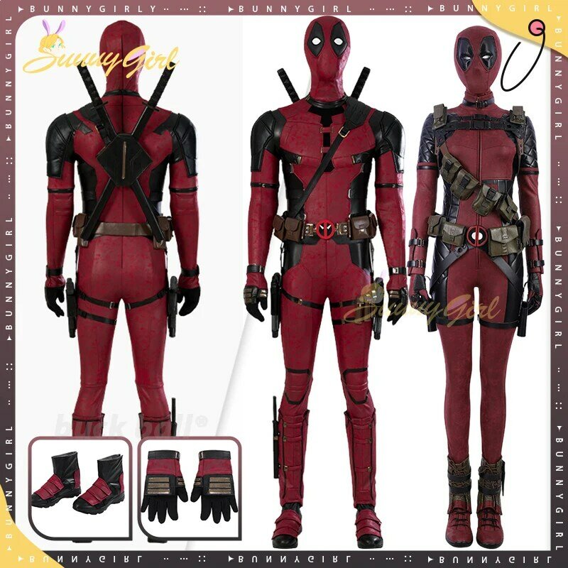 Deadpool 3 Cosplay Cosutme Wade Winston Wilson Cosplay Costume Woman Deadpool Cosplay Costume Movie Anti-hero Suit Halloween