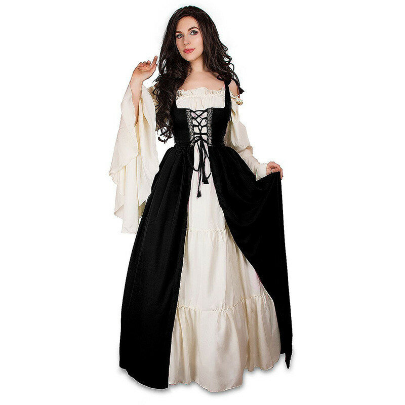 Cosplay Womens'S Medieval Renaissance Costume Cosplay Over Suit Dress Vest Victoria Princess Steam Punk Strap Plus Size