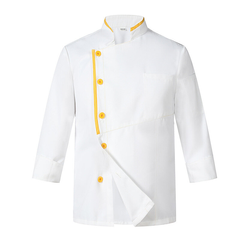 Chef Uniform Long Sleeve Autumn and Winter Clothes Western Cake Baking Hotel Kitchen Cafeteria Restaurant Wholesale W